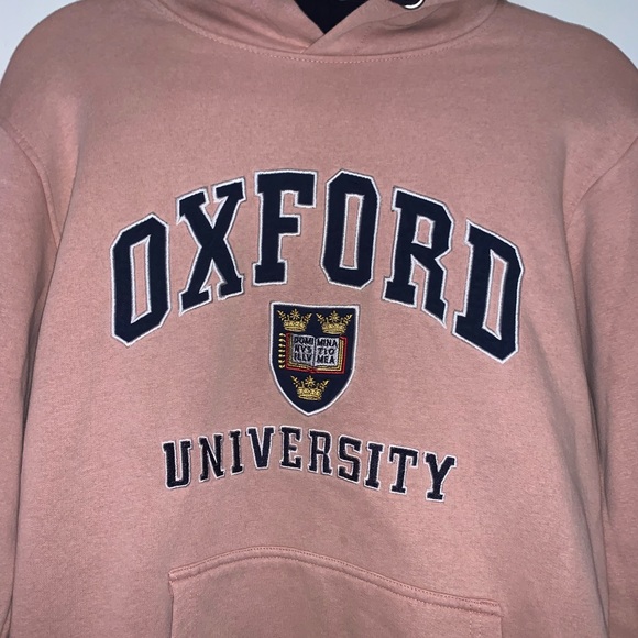 Oxford University Pink Hoodie - Picture 2 of 7
